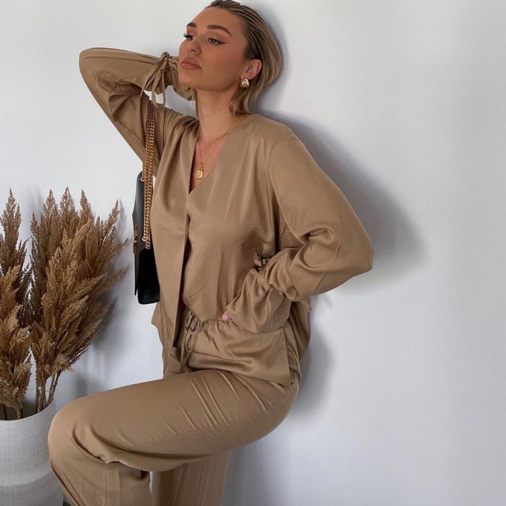 L'Academie Tan Pantsuit
